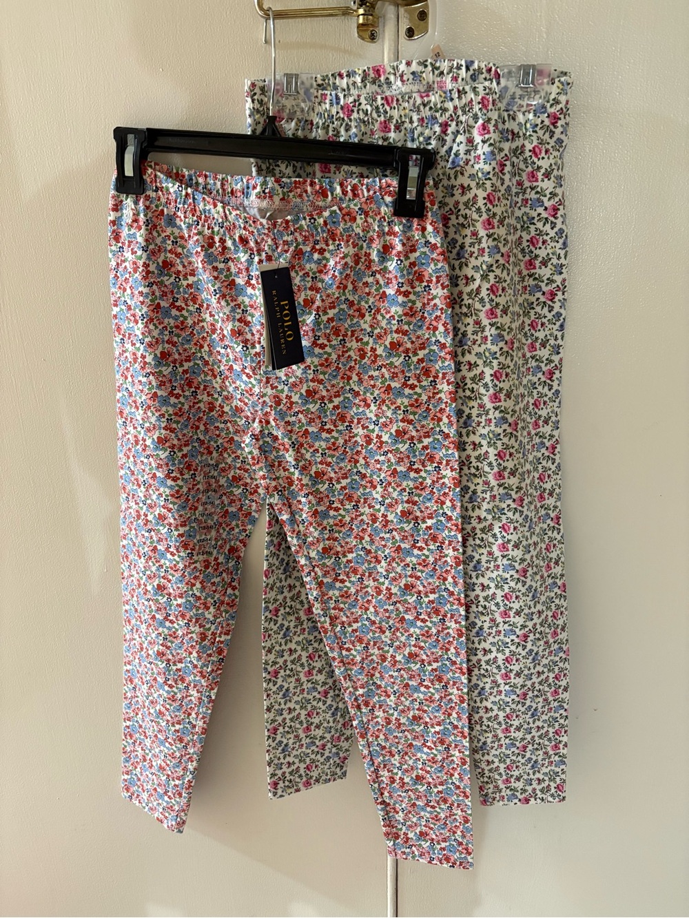 NWT bundle (2) polo Ralph Lauren floral stretch leggings